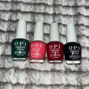 Brand New OPI Nature Strong Vibrant Nail Polish Set of Four Assorted Colors